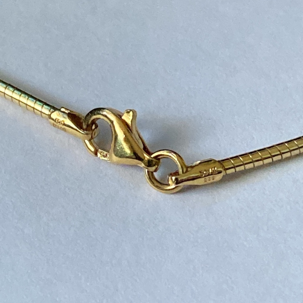 Sterling Silver 925 ITAOR Italy Yellow Gold Overlay Graduated Ball Bead Necklace - Picture 5 of 7
